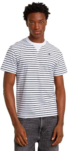 G-STAR Herren Nifous T-Shirt, Mehrfarben (dk Black/White D24449-C339-8746), L