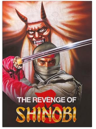 Displate - Poster aus Metal - Wall Art - SEGA Collection - Sega Shinobi - The Revenge of Shinobi - Size M - 32x45cm Matt