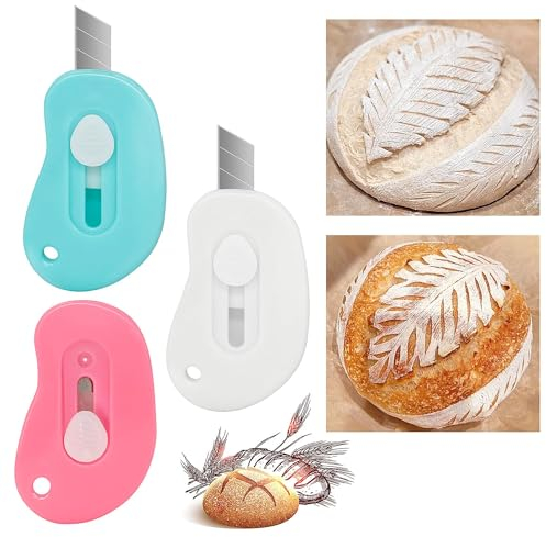 EnigmaDrops 3PCS Bread Lame Dough Scoring Tool - Sourdough Lame Scoring Tool, Bread Dough Cutter Slashing Razor Tool,Slashing Tool Cutting Bread Scoring Tool for Sourdough Bread Baking