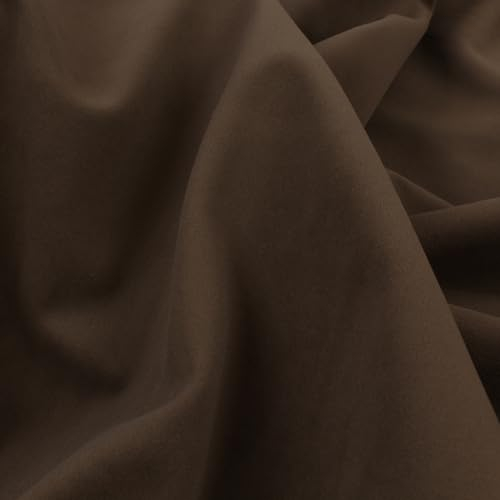 Stoff Meterware Thermo Black Out Isolierend Vorhangstoff - 1 Meter, Wärme, Kälte, Türvorhang, Blickdicht, Sonnenschutz, Schlafzimmer, Deko (Taupe)