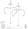 Straw Cup Conversion Kit for Dr Browns Narrow and Narrow Glass Baby Bottles, Spill-Proof Transition Kit with Silicone Straw Nipple, Weighted Straw, Handle, 2 Pack, 6m+
