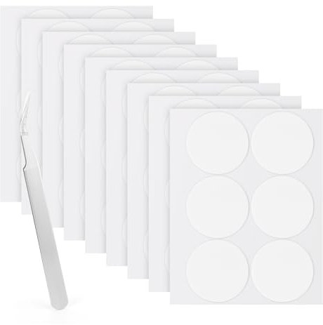 LLPT Doppelseitige Klebepunkte Transparente Runde | 54 Stück | 50MM | Entfernbare Nano-Aufkleber | Super Sticky Wasserfeste Keine Spuren | für DIY-Heimdekoration (ND5054)