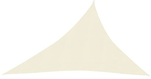 Sufrk Sonnensegel Balkon Sonnenschutz Balkon Sonnensegel Sonnenschutz Garten 160 g/m² Creme 3x4x5 m HDPE