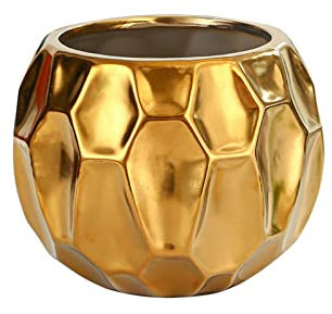 Nordischer Keramik-Übertopf für den Innenbereich, geometrisch, dekorativ, für Sukkulenten, Desktop-Behälter