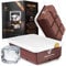 Neighbour’s Friend Eiswürfelform 2er Pack - XXL Eiswürfel für Whisky, Rum & Cocktails - 12x große Eiswürfel - Langlebige Platin-Silikon Eis Würfel Form spülmaschinengeeignet