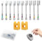 10 Pezzi Cacciaviti Precisione Orologiai, Strumento di Precisione per Orologeria da 0,6 mm - 2,0 mm, Mini Cacciavite, set di Cacciaviti per Occhiali, per Orologi, Occhiali, Smartphone, Tablet