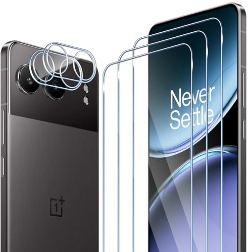 ELYCO Compatibile con Oneplus Nord 4 Vetro Temperato, 3 Pezzi Pellicola Protettiva + 2 Pezzi Pellicola Fotocamera, 9H Durezza Anti-Graffo/Anti-Olio/Anti-Impronta Niente Bolle Schermo Pellicola