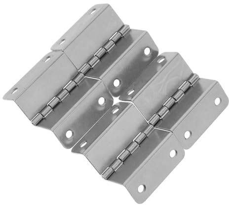 OKUMEYR Charnières Pour Placards 180 Degrés Lot De 4 Charnières Pliantes En Acier Pour Meubles Portes D'Armoires Et Tables Fonctionnement Silencieux Et Angle Réglable