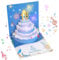 PTUI Geburtstagskarte - Musikalische & Licht Happy Birthday Karten für Frauen Männer Ehemann Ehefrau Kinder, Premium 3D Pop Up Grußkarten Geburtstagsgeschenke