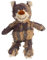 Yigoo Unzerstörbar Hundespielzeug,Unkaputtbar Kuschelti Plüsch Teddy Bär,Quietsch Robuste Hund Spielzeug,Anti-Kau Toy Braun S