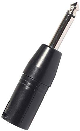 Suammiitstrieadea 3 Pin XLR Male to 6.35mm Male Mono Jack Lead Adapter Microphone