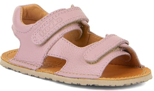 Froddo Flexible Barfußsandalen aus Leder, Doppelklett, FLEXY Mini G3150270 (Pink/Rosa, EU Schuhgrößensystem, Grundschulkind, Numerisch, M, 32)