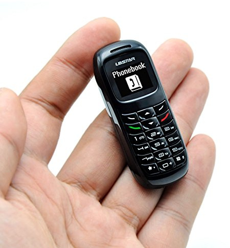 Mini Pouce Téléphone Portable L8STAR BM70 Bluetooth 0.66 OLED Casque Casque Casque GSM SIM Plus Petit FM Dialer Musique MP3 (Noir)