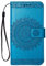Hancda Cover Custodia per iPhone SE 2022 / iPhone SE 2020 /iPhone 8/iPhone 7, Flip Case Cover Portafoglio Custodia in Pelle con Magnetica Silicone Morbida Cover Cuoio a Libro Protettiva Completa,Blu