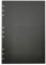 B5 9-Ringe 26-Ringe DIY Klar Kunststoff Rundring View Binder Cover Protector Lose Spiral Notebook Cover (Black Card Paper, 9 Holes)
