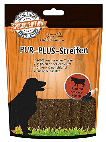 Schecker Pur Plus Streifen Rind/Rinderherz mit Schwarzkümmel