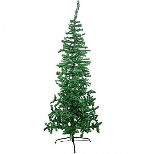Fair Shop Albero di Natale Abete 535 Rami Pieghevoli in PVC Artificiale 210 cm