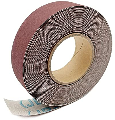 600 Körnung Schleifpapier Rollen 2,5 cm x 8m Schmirgelpapier Aluminiumoxid Sandpaper Roll Emery Cloth für Holzmöbel Finishing Metall Schleifen Automotive Polieren…