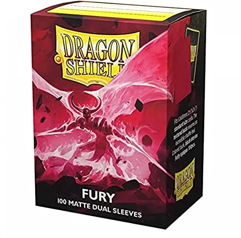 Dragon Shield Dual Matte Sleeves - Fury 'Alaric, Crimson King' (100)
