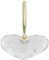Deosdum Gold Heart Shaped Pen Stand Single Pen Holder Pen Display Stand for Desk Desktop,Acrylic Pen Funnel Base for Business Hotel Office