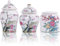 XINGYAN Chinoiserie Lot de 3 pots à gingembre en porcelaine avec couvercle Bleu et blanc