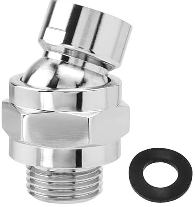 Bestgle Shower Connector Ball Joint Shower Head Swivel Ball Adapter Adjustable Shower Arm Extension