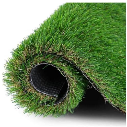 JHAISMAO Kunstrasen Innen Außen 2 X 4M, 2CM Realistisch Synthetisches Kunstgras Künstlicher Rasenteppich Hund Haustiere Matte, Rasenteppich Terrassenmatte(Size:2x1m)