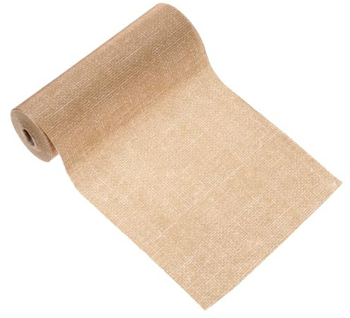 PATIKIL Rouleau de Papier Xuan, 20 Mètres X 17 cm Papier de Riz pour La Pratique de La Calligraphie Chinoise Chunlian Duilian, Couleur Rétro