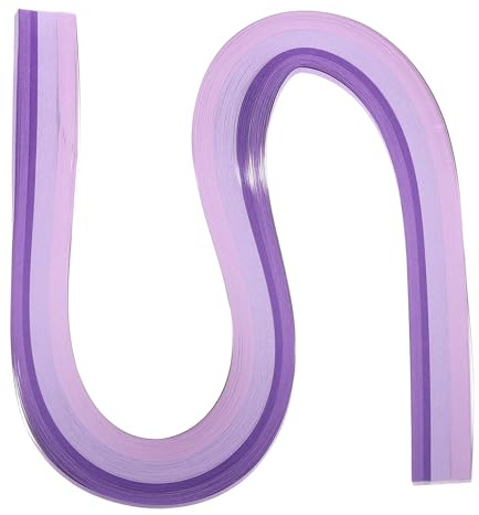 PATIKIL 540 x 5 mm Quilling Papierstreifen Papier Quilling, 120 Stück Origami Fröbelstern Papierstreifen Streifen Set für Kunst, DIY, Handarbeit, Weihnachten, Farbverlauf Lila
