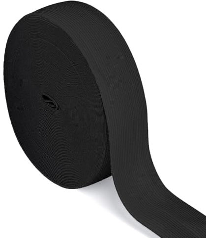 20 Meter Gummiband Schwarz 30 mm Breit Gummibänder Nähen dick Hosengummi Elastische Band gummizug Gummilitze stoffband zum Nähen sewing elastic band für DIY Handwerk, Kleidung (20 M-3 cm Schwarzer)