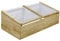 HOVOTHY Serra da Giardino in Legno 100x50x34 cm Casetta per Orto con 2 Pannelli in PC e Fondo Aperto Serra per Piante Ornamentali Serra da Giardino Robusta Orto Serra Fredda Legno e Pannelli PC