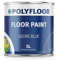 Polybond Polyfloor Hardwearing Polyurethane Floor Coating - Tough, Flexible Paint for Concrete & Wooden Floors - Chemical Resistant, Quick Dry 5 L Black