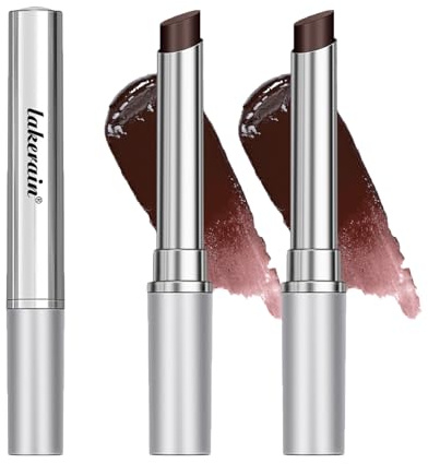 2Pcs Honey Lipstick Tinted Lip Balm, Lipstick for All Skin, Hydrating and Nourishing Tinted Lip Balm for Women(Black)