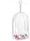 Ptwola Small Doll Display Keychain Bag Clear Figure Storage Hanging Blind Box Key Chain Carrying Case Organizer Zipper Closure for Collectors Showing Off Collectibles Building Block