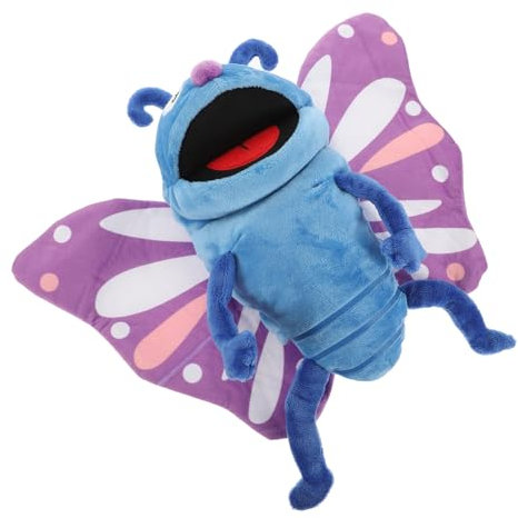 BESPORTBLE Plush Butterfly Hand Puppet Interactive Stuffed Butterfly for Finger Puppet and Soft Material for Storytelling and Parent Bonding