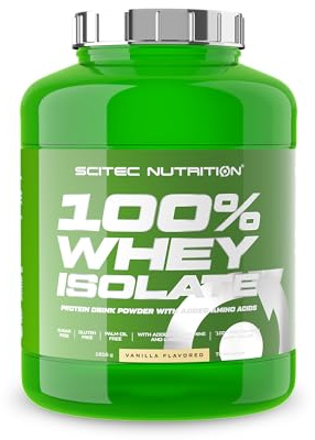 Scitec Nutrition 100% Whey Isolate - Molkenprotein-Isolat mit Aminosäuren | MolkenIsolat & Hydrolysat - Mit L-Glutamin & L-Arginin - Zucker- & Glutenfreie Formel - 1816 g, Vanille
