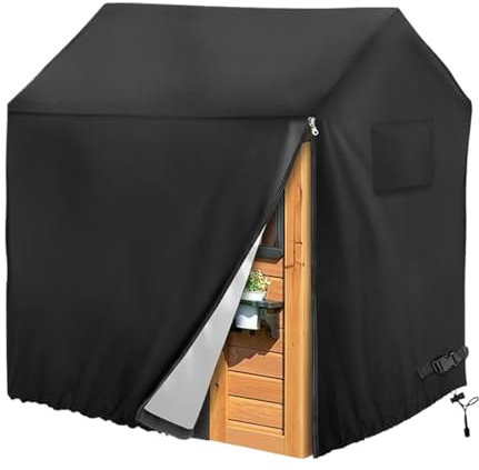 110x120x140 Cm Polyester Oxford Playhouse Cover Portable Playhouse Protective Cover Waterproof Sun Protection Covers Sun Protection Patio Furniture Accessories For Backyard Garden Wooden Cottages