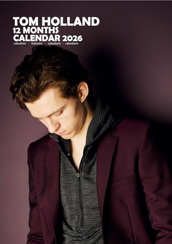 Tom Holland Kalender 2026 A3 Wirobound Full Color Gratis Packung Kalenderaufkleber
