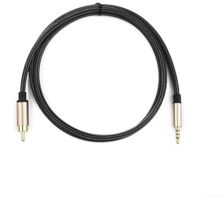 Jurtmy Digitaler Koaxialkabel Audio-Video-Kabel 3,5 mm auf SPDIF-RCA für Xiaomi TV Box und Kompatible Geräte, Für Heimkinos Audiosysteme – Mit Vergoldeten Anschlüssen und Zinklegierung Gehäuse(1M)