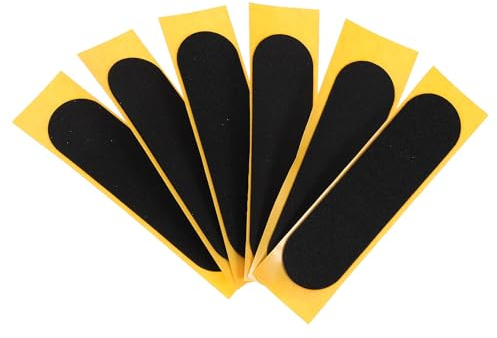 Beaupretty 6 Stück Schwarze Schaumstoff Griptape Aufkleber mit Kleberückseite rutschfeste Finger Skateboard Pads Zubehör für Kleiner Finger Skateboards mit Polstereffekt