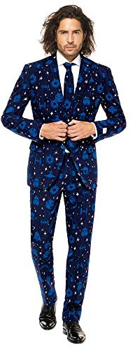 Opposuits Official STAR WARSTM Suit - Starry Side Costume Comes With Pants, Jacket and Tie, Starry SideTM, 50