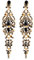 Art Deco Schwarz Strass Kristall Cluster Chandelier Kronleuchter Lange Baumelnde Statement Ohrringe Partei Abschlussball