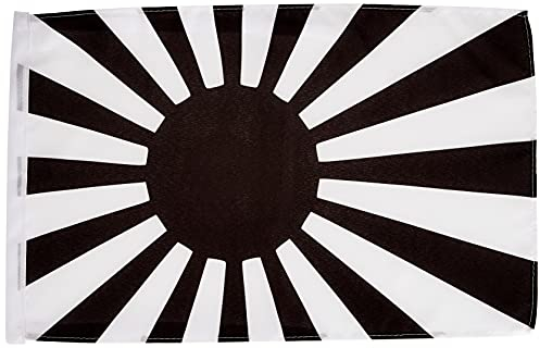 AZ FLAG Bandera del JAPÓN WWI DE Guerra Negra 45x30cm - BANDERINA Japonesa Imperial 30 x 45 cm cordeles