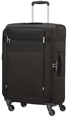 Samsonite Citybeat - Spinner L, Erweiterbar Koffer, 78 cm, 105/113 L, Schwarz (Black)