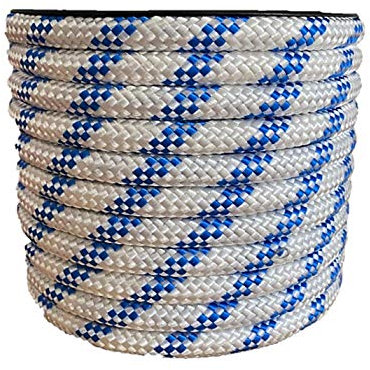 CORDAMARKET 10mm Cuerda driza, Adultos Unisex, Blanca, 25mts