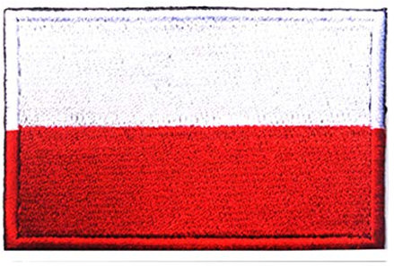 Aufnäher mit Polen-Flagge, bestickt, zum Aufbügeln, zum Aufnähen, Emblem, taktisch, militärisch, lustig, Aufnäher mit Klettverschluss