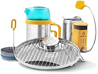 BioLite Campstove Wood Burning Electricity Generating & USB Charging Camp Stove (CampStove Complete Cook Kit)