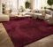 TT Home Teppich Wohnzimmer Kurzflor Anti-Rutsch Rückseite Einfarbiges Design Waschbar, Farbe: Rot, Größe:240x340 cm
