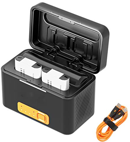 ZGCINE NP-BX1 Lot de 2 chargeurs de batterie de rechange USB pour appareil photo Sony ZV1 RX100 HX50 M5 M6 Boîte de charge avec deux batteries