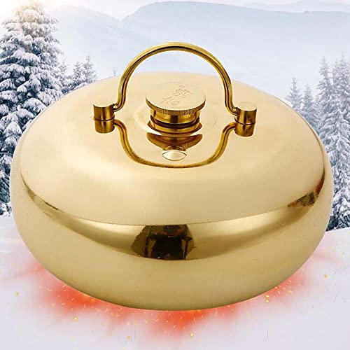 Verdickt Kupfer Wärmflasche Zur Schmerzlinderung Tragbar Hause Büro Handwärmer Wärmflaschen Für Unterleib Mit Bezug, 1L/1.5L/2L/3L (Color : Smooth, Size : 3.0L)